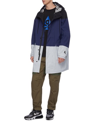 Figure View - Click To Enlarge - NIKELAB - 'ACG' colourblock 3 layer hooded parka