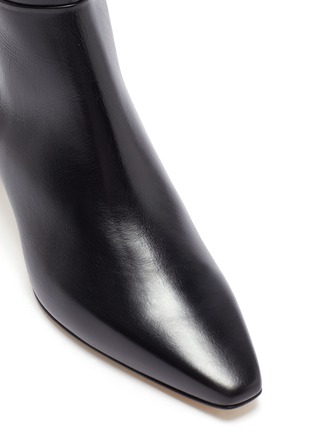 Detail View - Click To Enlarge - AEYDE - 'Sidney' thin block heel calfskin leather knee high boots