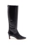 Main View - Click To Enlarge - AEYDE - 'Sidney' thin block heel calfskin leather knee high boots