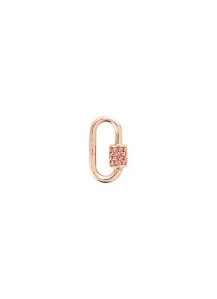 Main View - Click To Enlarge - MARLA AARON - Baguette' pink sapphire 14k rose gold baby lock