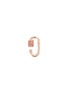 Figure View - Click To Enlarge - MARLA AARON - Baguette' pink sapphire 14k rose gold baby lock