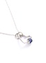 Detail View - Click To Enlarge - MARLA AARON - 'Heart' blue sapphire 14k white gold baby lock