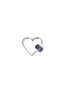 Main View - Click To Enlarge - MARLA AARON - 'Heart' blue sapphire 14k white gold baby lock