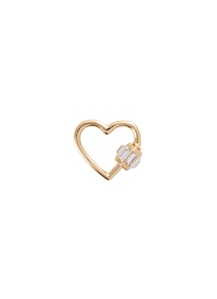 Main View - Click To Enlarge - MARLA AARON - 'Heart' diamond 14k yellow gold medium lock