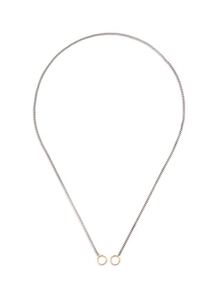 Main View - Click To Enlarge - MARLA AARON - 14k yellow gold loops medium curb silver chain