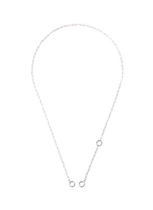 Main View - Click To Enlarge - MARLA AARON - 3 loop 14k white gold square link chain