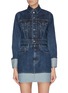 Main View - Click To Enlarge - HELMUT LANG - Cropped roll up cuff denim jacket