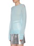 Front View - Click To Enlarge - HELMUT LANG - Sheer cashmere top