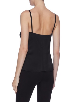 Back View - Click To Enlarge - HELMUT LANG - Velvet ruched panel camisole top