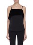 Main View - Click To Enlarge - HELMUT LANG - Velvet ruched panel camisole top