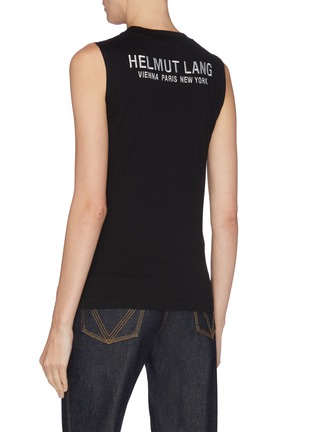 Back View - Click To Enlarge - HELMUT LANG - Eagle print sleeveless T-shirt