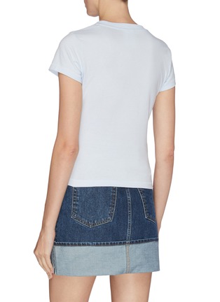 Back View - Click To Enlarge - HELMUT LANG - 'Baby' standard logo embroidered T-shirt