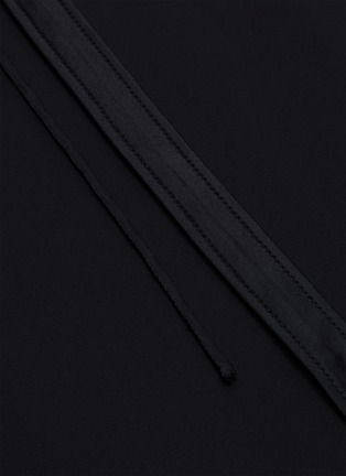 Detail View - Click To Enlarge - HELMUT LANG - V-neck strap details satin slip dress