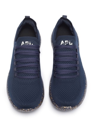 Detail View - Click To Enlarge - ATHLETIC PROPULSION LABS - 'Techloom Breeze' glitter sole knit sneakers