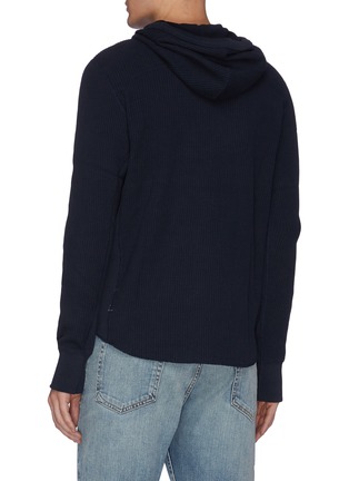 Back View - Click To Enlarge - RAG & BONE - Waffle knit hoodie