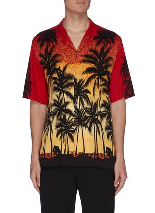 Main View - Click To Enlarge - WOOYOUNGMI - Palm tree print bowling shirt