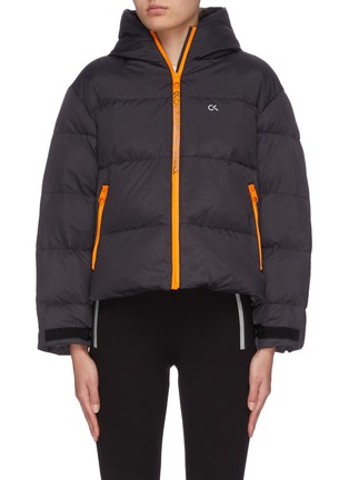 Main View - Click To Enlarge - CALVIN KLEIN PERFORMANCE - 'Space gear' contrast panel padded jacket