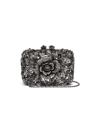 Main View - Click To Enlarge - BUTLER & WILSON - 'Couture' flower motif embellished clutch bag