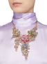 Figure View - Click To Enlarge - BUTLER & WILSON - Trailing flowers motif necklace