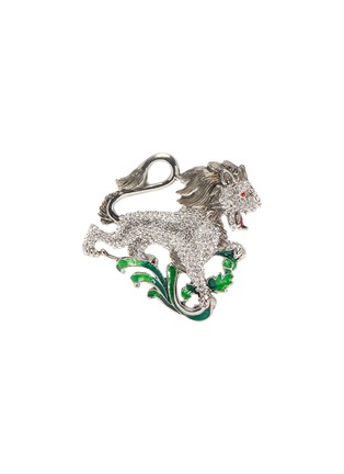 Main View - Click To Enlarge - BUTLER & WILSON - 'Lion' embellished brooch