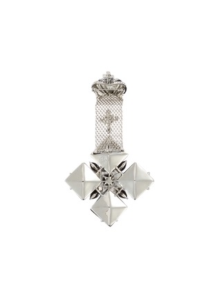 Figure View - Click To Enlarge - BUTLER & WILSON - Maltese Cross-shaped crown motif embellished brooch