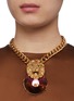 Figure View - Click To Enlarge - BUTLER & WILSON - Lion head motif embellished necklace