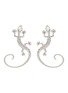 Main View - Click To Enlarge - BUTLER & WILSON - Long tail lizard-shaped embroidered earrings