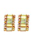 Main View - Click To Enlarge - BUTLER & WILSON - 'Baguette' s embellished curl earrings