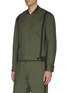Detail View - Click To Enlarge - 3.1 PHILLIP LIM - Removable shirttail contrast tape bomber jacket