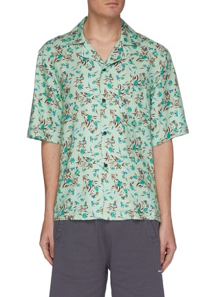 Main View - Click To Enlarge - ACNE STUDIOS - Foral print fluid shirt