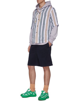 Figure View - Click To Enlarge - ACNE STUDIOS - Stripe cotton blend shirt