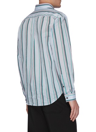 Back View - Click To Enlarge - ACNE STUDIOS - Stripe cotton shirt