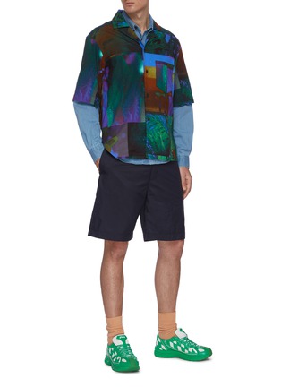 Figure View - Click To Enlarge - ACNE STUDIOS - Abstract Botanical print shirt