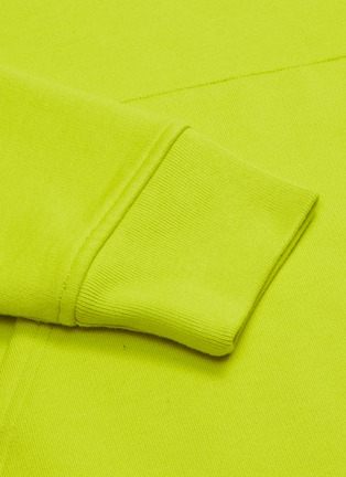  - ACNE STUDIOS - Fluorescent ribbed label hoodie