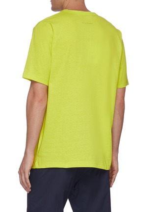 Back View - Click To Enlarge - ACNE STUDIOS - Embroidered flower patch T-shirt