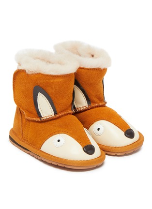 Figure View - Click To Enlarge - EMU AUSTRALIA - 'Little Creatures Fox' toddler suede boots