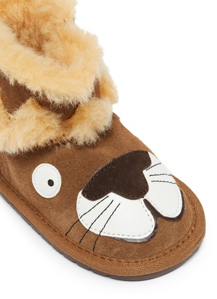 Detail View - Click To Enlarge - EMU AUSTRALIA - 'Little Creatures Leo Lion' toddler suede boots