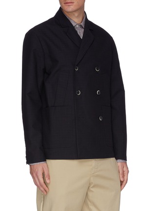 Front View - Click To Enlarge - BARENA - 'Stivador Ostro' Peacoat Blazer