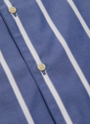  - DE BONNE FACTURE - Wide stripe cotton poplin shirt