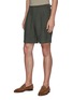 Front View - Click To Enlarge - DE BONNE FACTURE - Pleated bermuda shorts