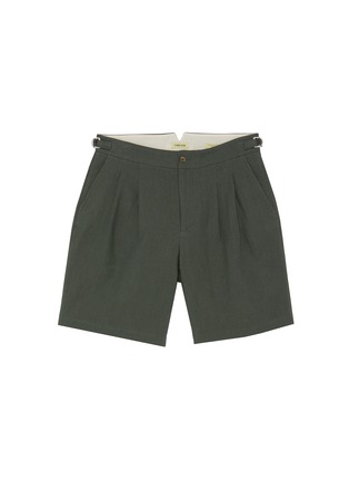 Main View - Click To Enlarge - DE BONNE FACTURE - Pleated bermuda shorts