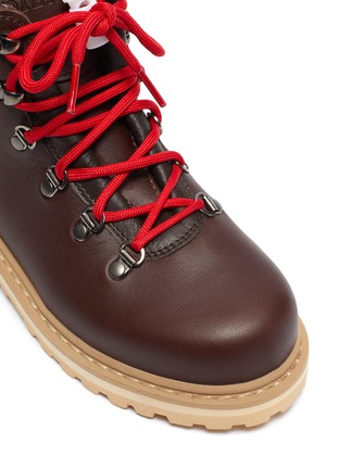 Detail View - Click To Enlarge - DIEMME - 'Roccia Viet' calfskin leather kids hiking boots