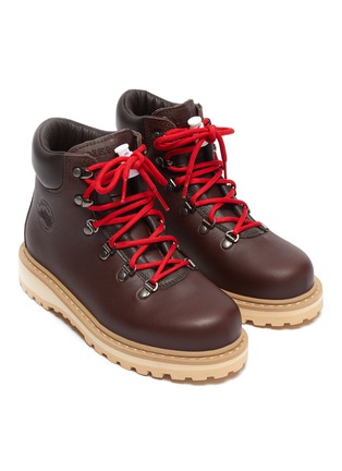 Figure View - Click To Enlarge - DIEMME - 'Roccia Viet' calfskin leather kids hiking boots