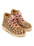 Figure View - Click To Enlarge - DIEMME - 'Roccia Viet' leopard print calfhair kids hiking boots