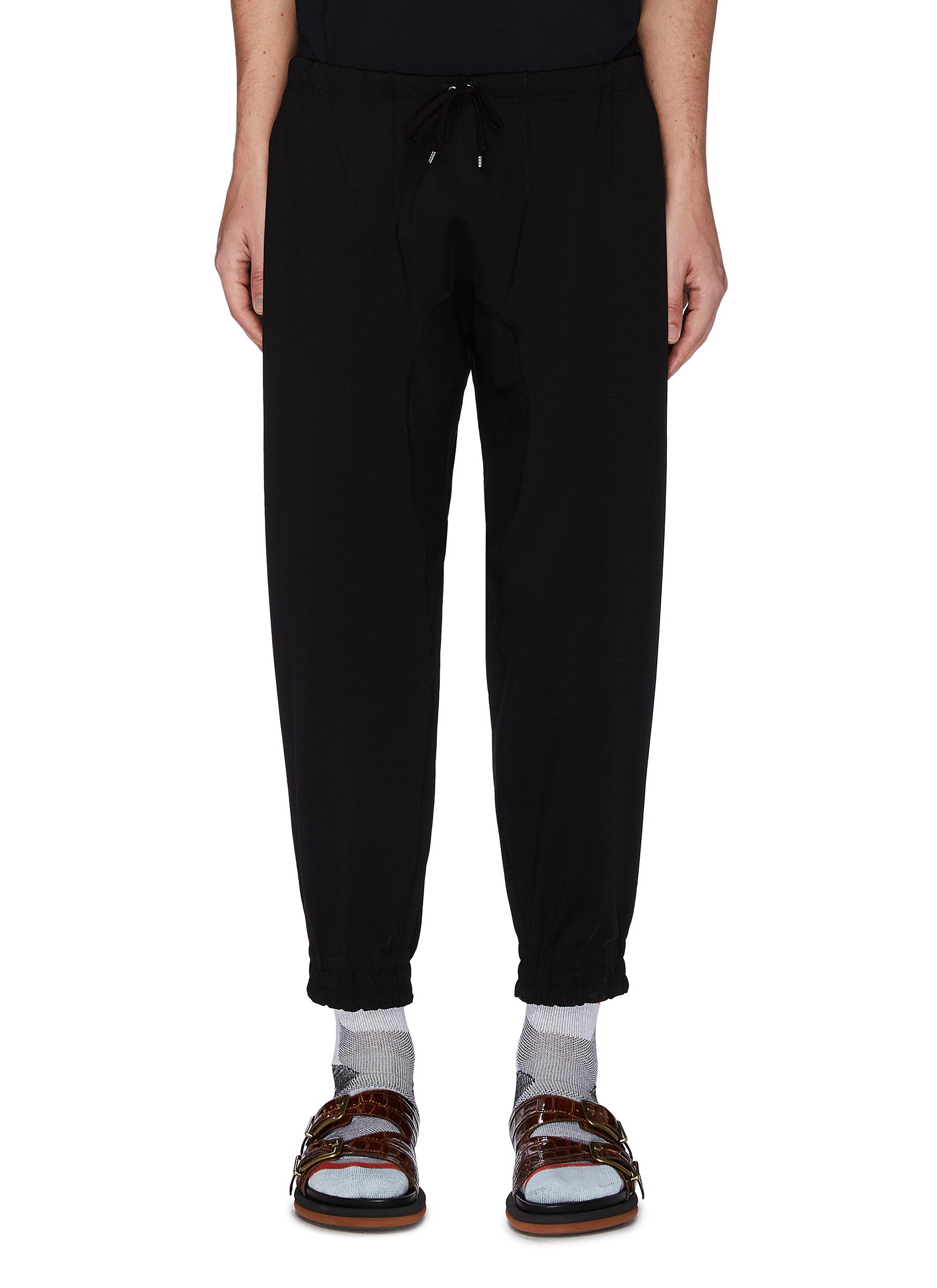 drop crotch track pants mens