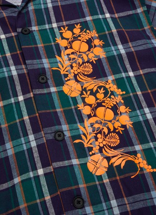  - KOLOR - Floral Design Plaid Shirt