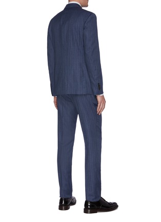 Back View - Click To Enlarge - LARDINI - 'Satoria' notch lapel wool silk blend suit