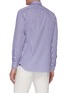 Back View - Click To Enlarge - LARDINI - Point collar stripe cotton shirt