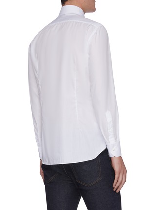 Back View - Click To Enlarge - LARDINI - Spread collar placket shirt