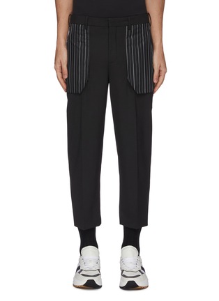 Main View - Click To Enlarge - NEIL BARRETT - Pinstripe patch pocket pants